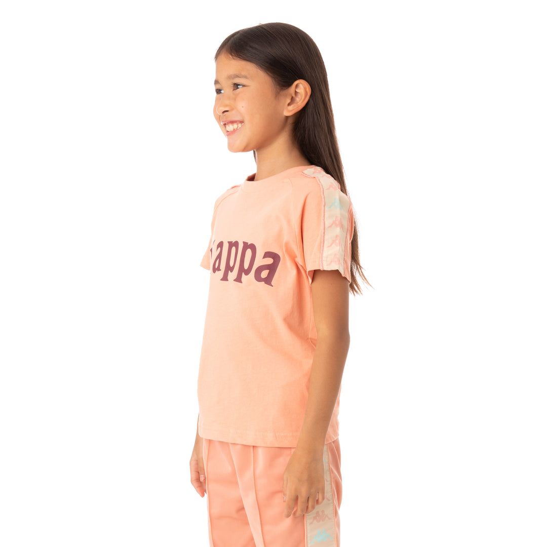 Kappa Kids 222 Banda Deto T-Shirt - Pink Coral