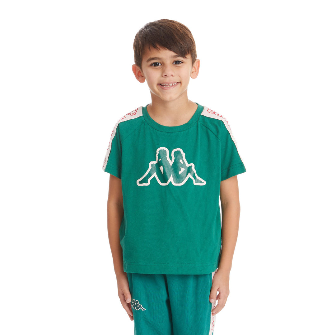 Kids Logo Tape Avirec 2 T-Shirt - Dark Green