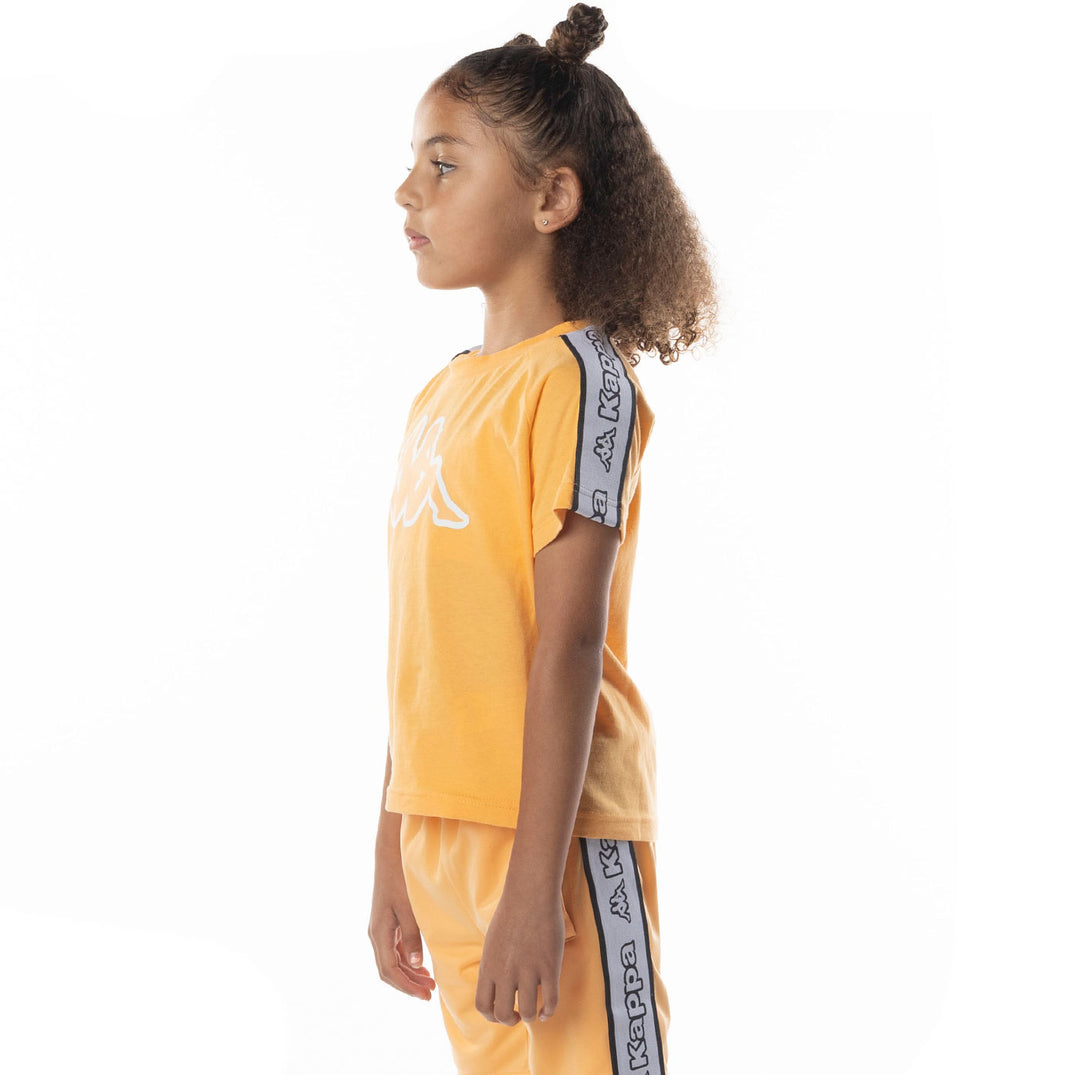 Kids Logo Tape Avirec 2 T-Shirt - Light Orange