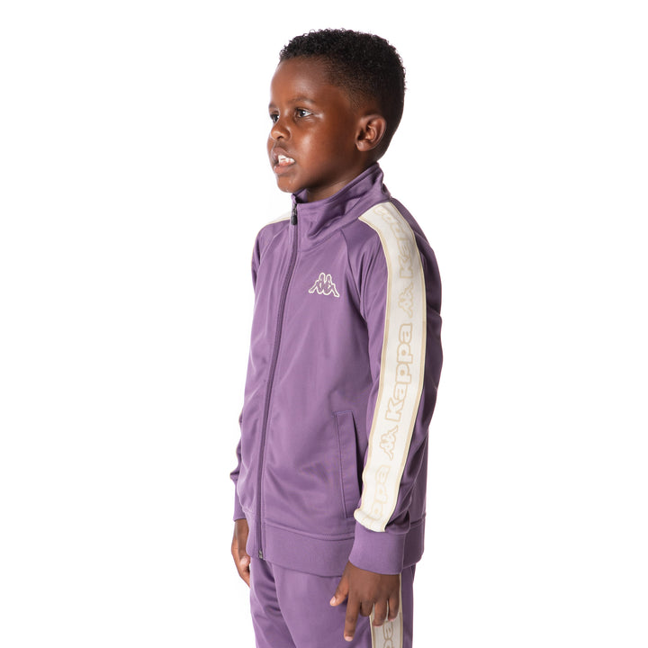 Kids Logo Tape Artem 2 Track Jacket - Purple