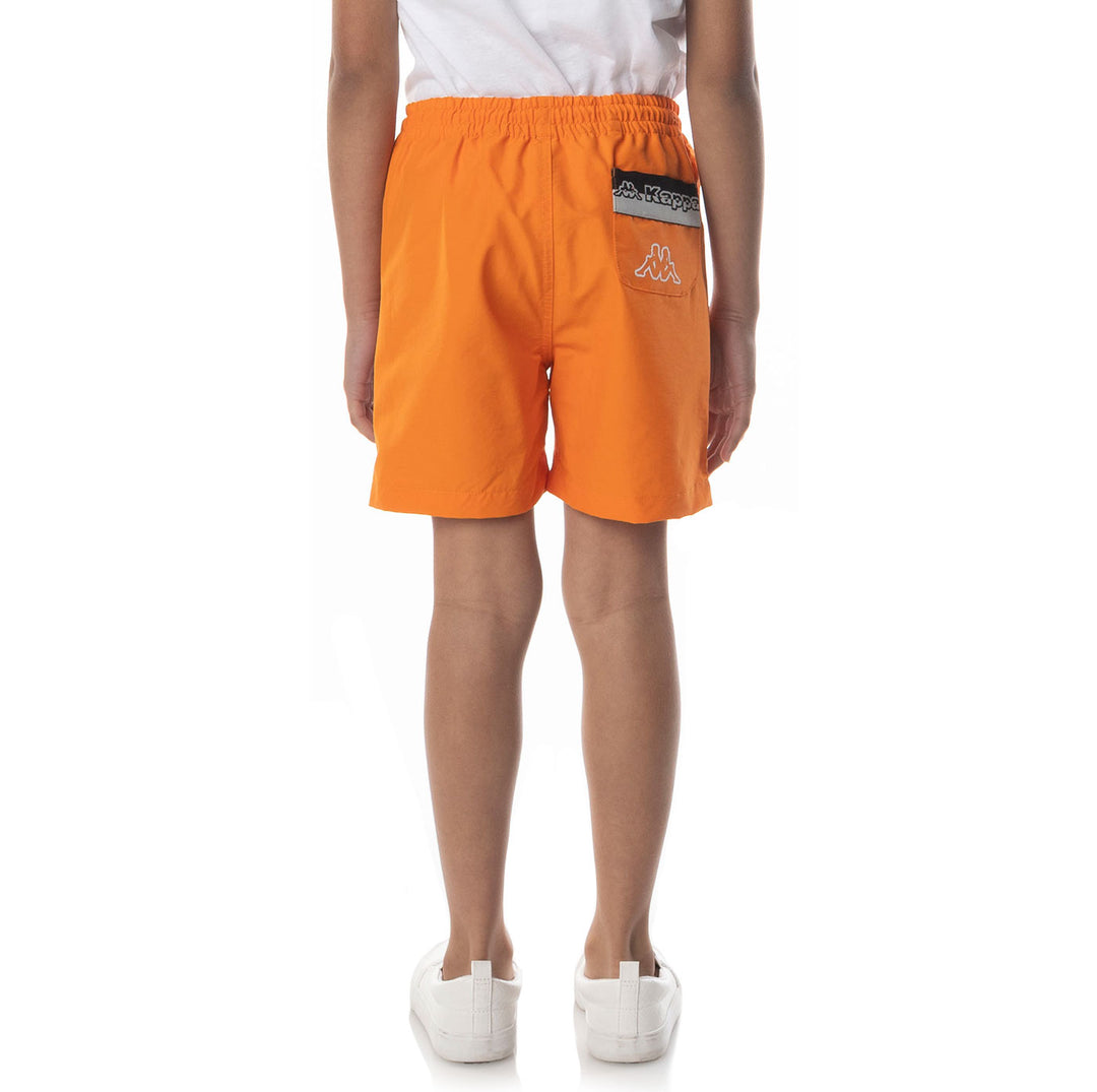 Logo Tape Dolm Shorts - Orange