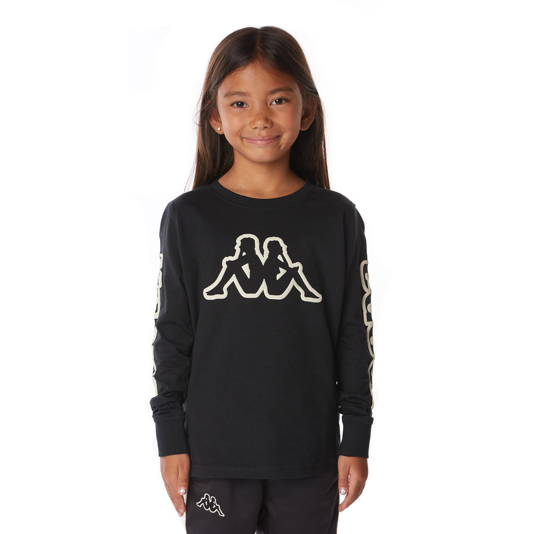 Rusteloosheid lof Mus Kids Logo Aby T-Shirt - Black Smoke – Kappa USA