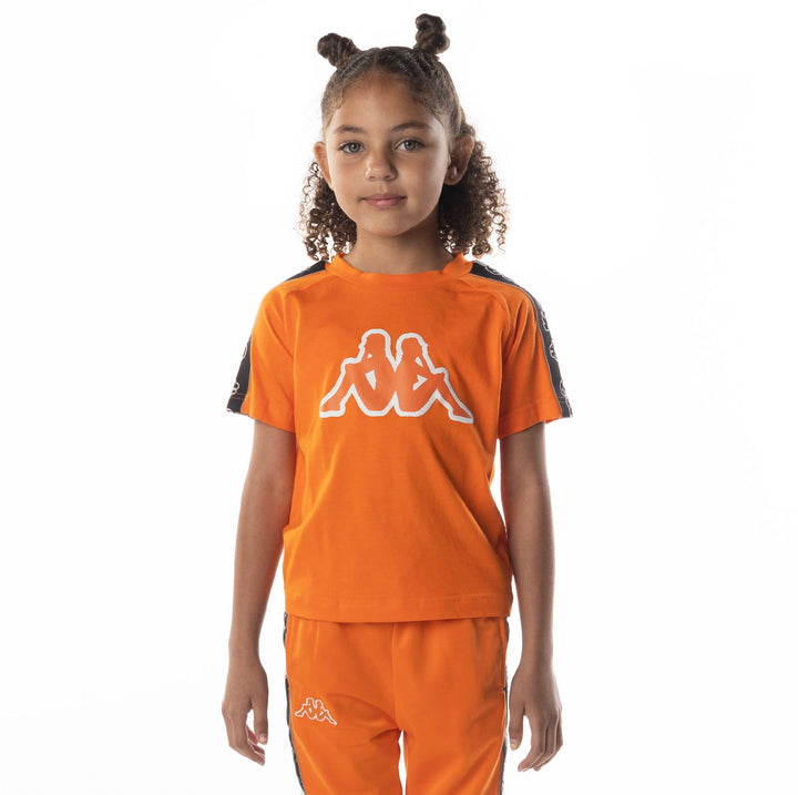 Logo Tape Davirec T-Shirt - Orange