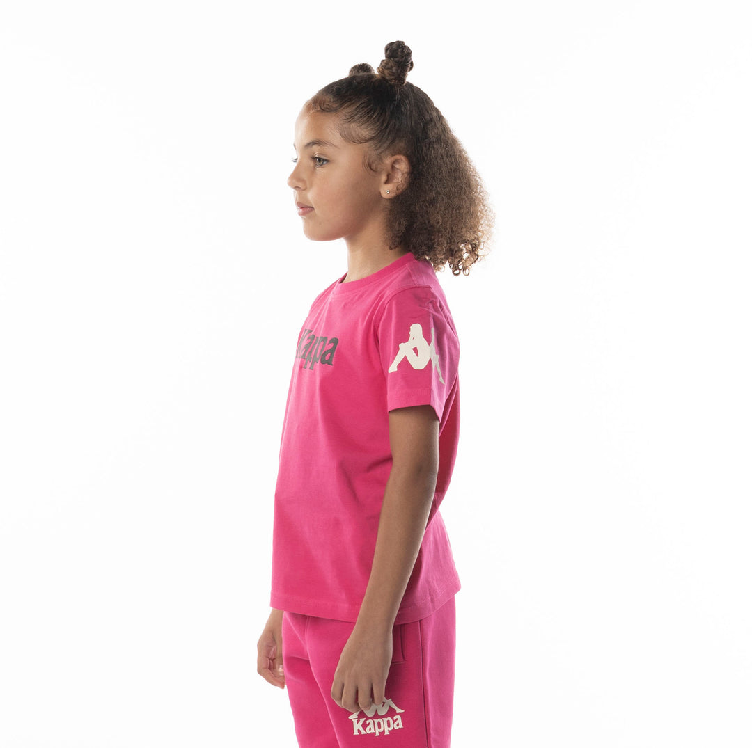Kids Authentic Paroo T-Shirt - Pink Black