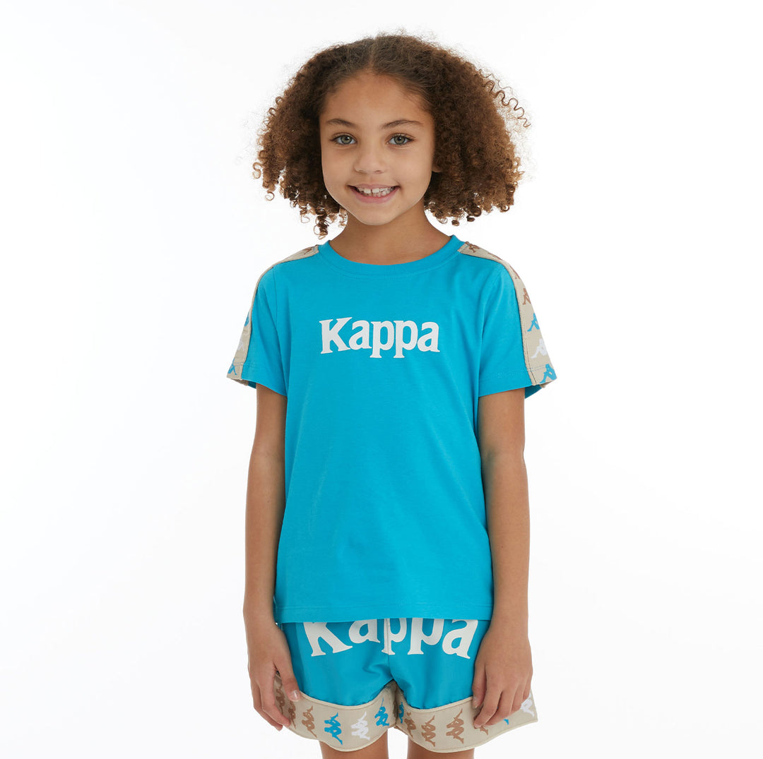 Kids 222 Banda Deto 2 T-Shirt - Aqua – Kappa USA