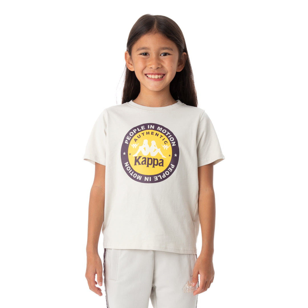 Kappa Kids Authentic Franeker T-Shirt - Grey Silver
