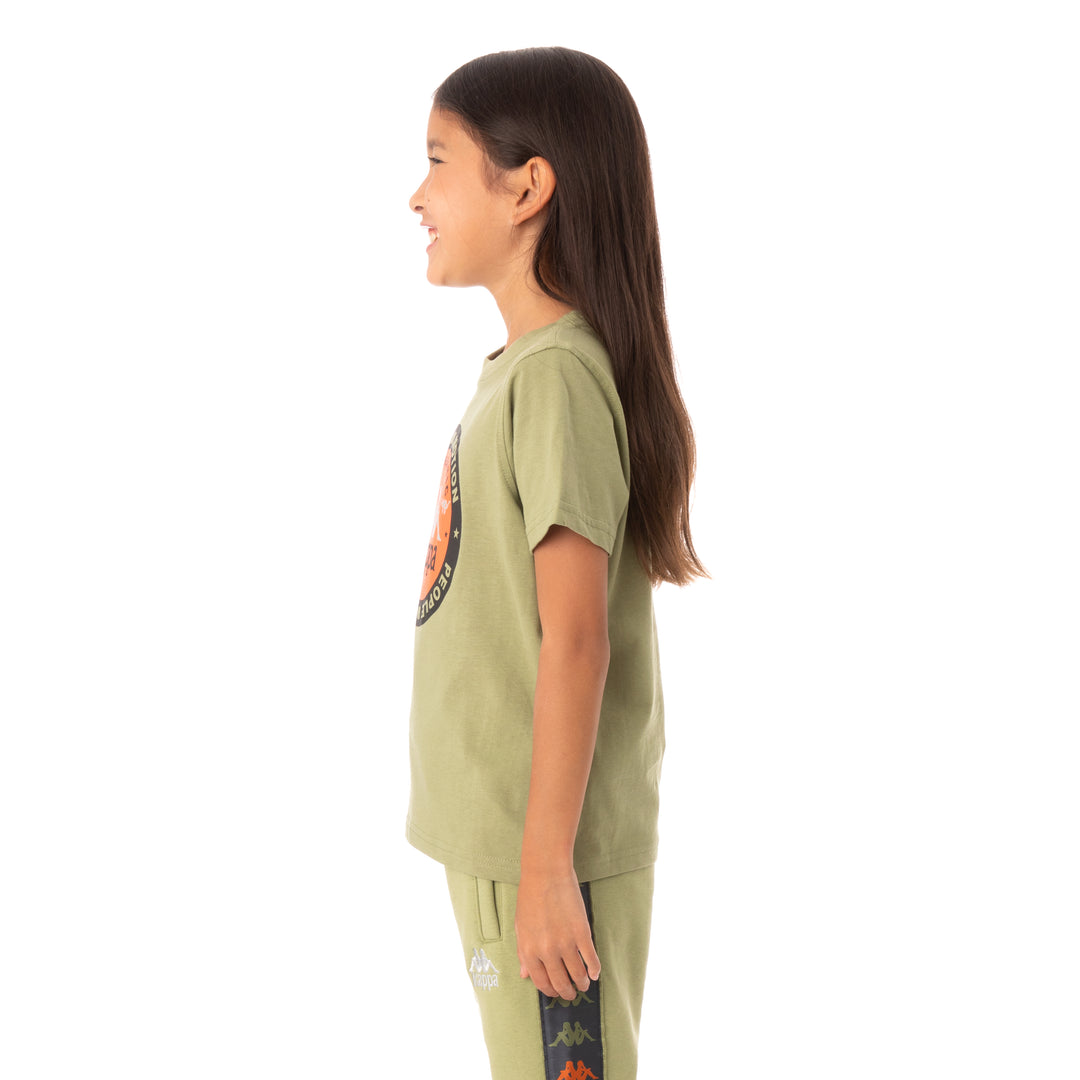 Kappa Kids Authentic Franeker T-Shirt - Green Salvia