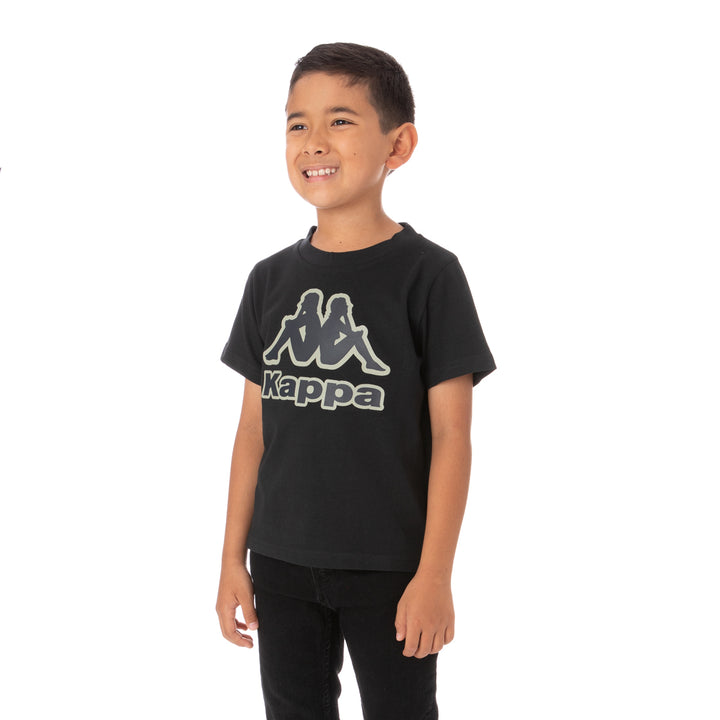 Kids Logo Tape Bant T-Shirt - Black