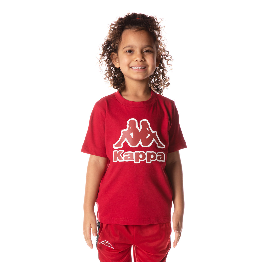 Specialiteit reactie verontreiniging Kids Logo Tape Bant T-Shirt - Red – Kappa USA