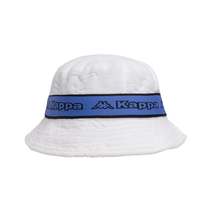 Logo Tape Ello Bucket Hat - White Blue