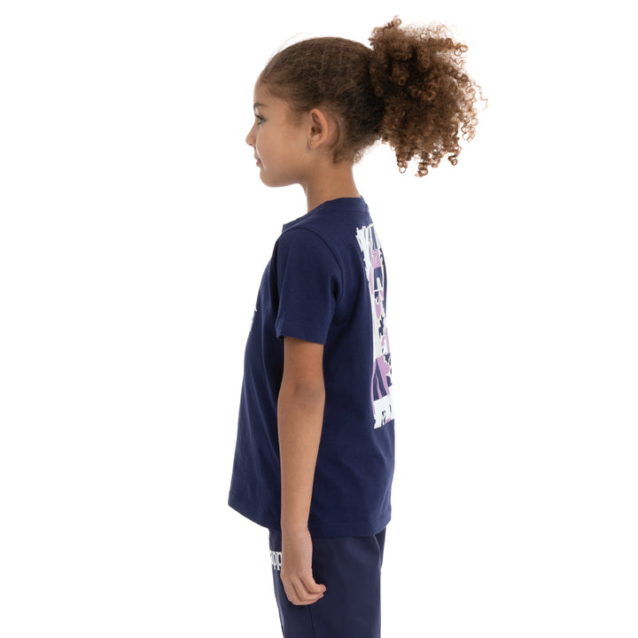 Kids Authentic Molongio T-Shirt - Navy Violet