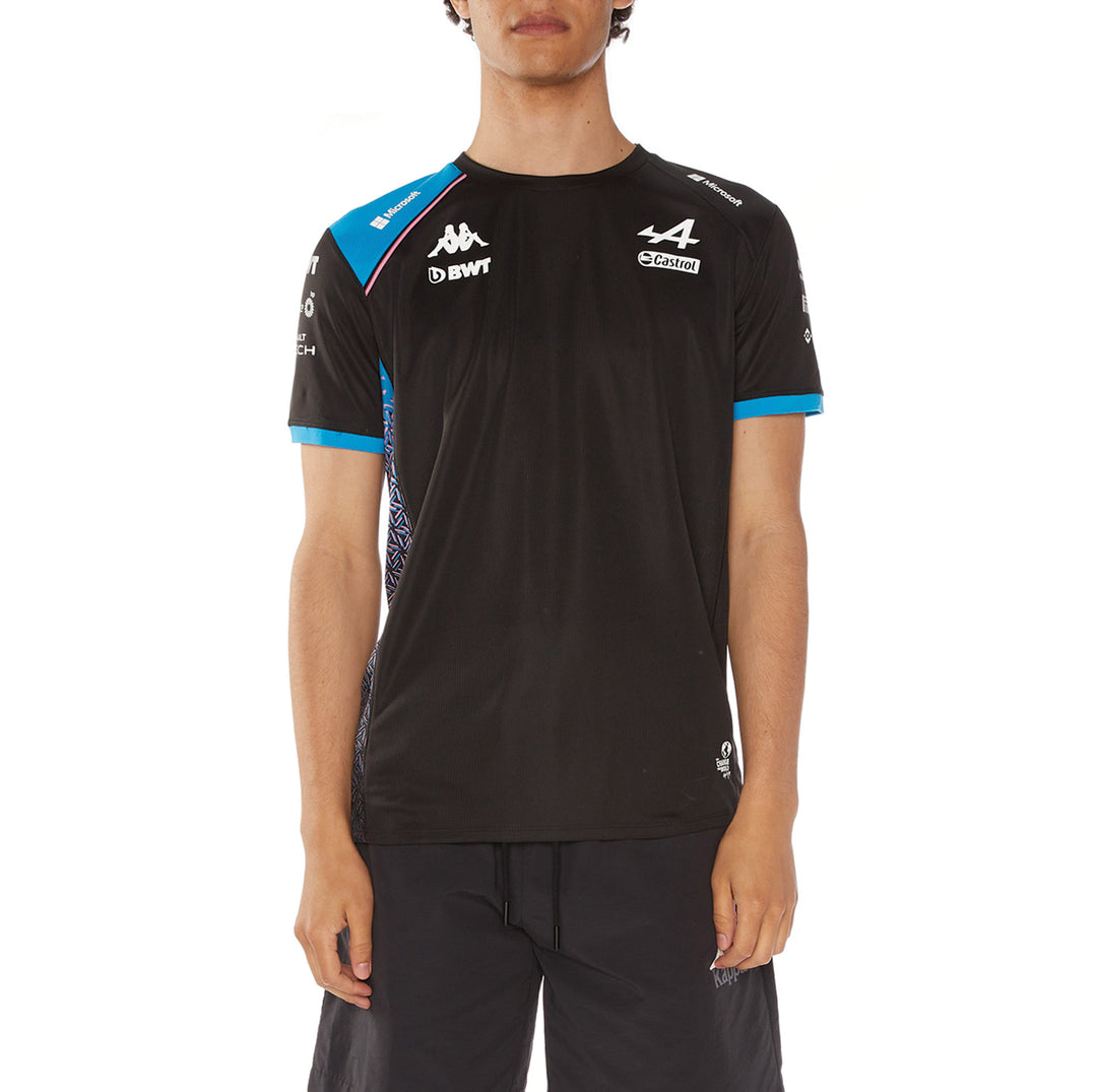 T-shirt Alpine F1 Team Kappa Noir 331915W - homme