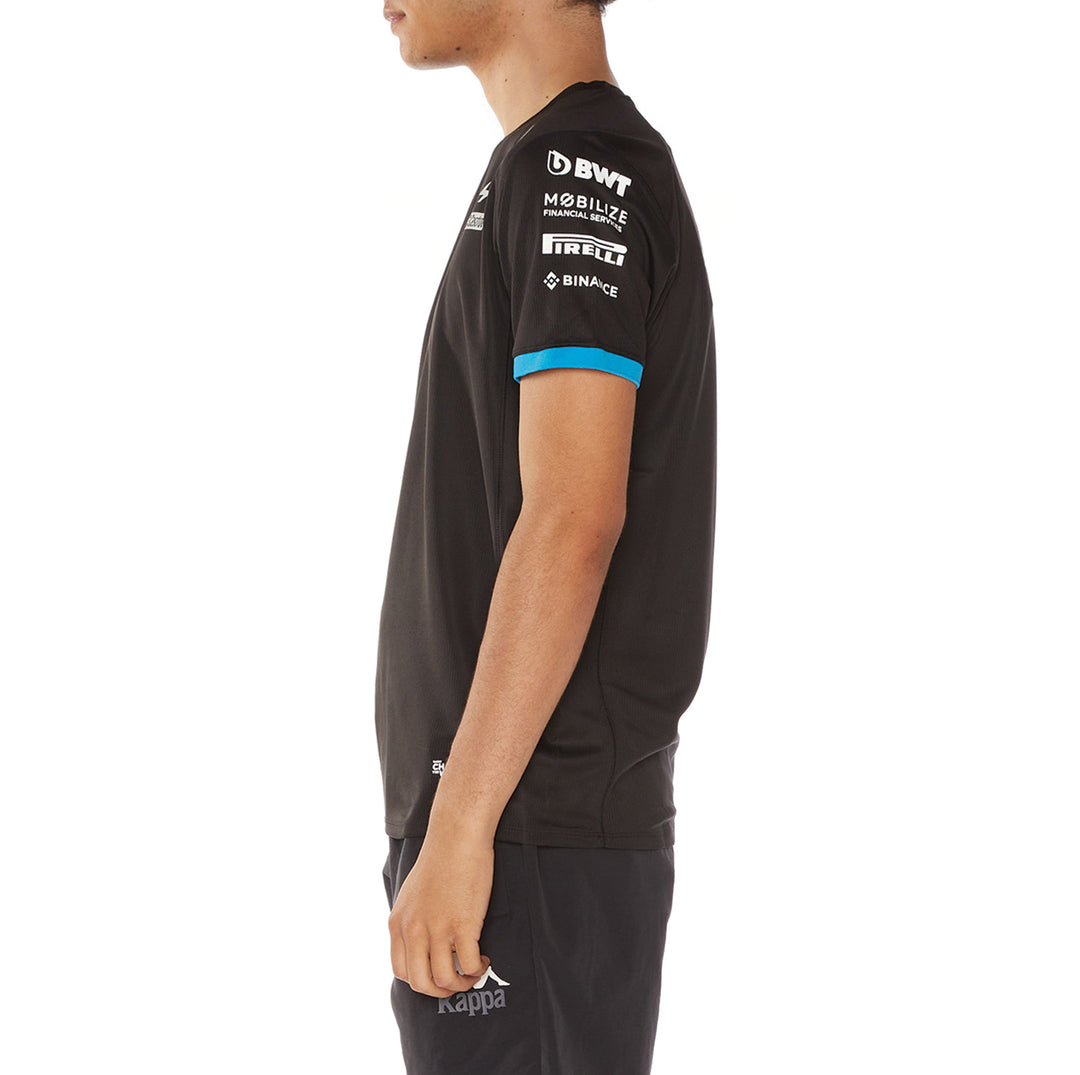Alpine Racing F1 2023 Men's Team T-Shirt - Black/White - XL