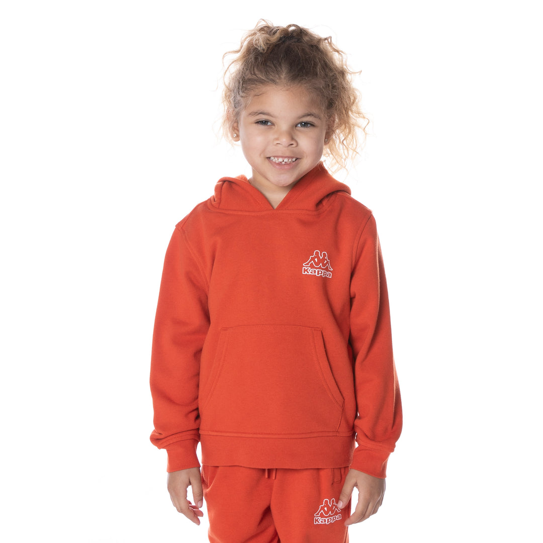 Kids Logo Covington Hoodie Burnt Orange – Kappa USA