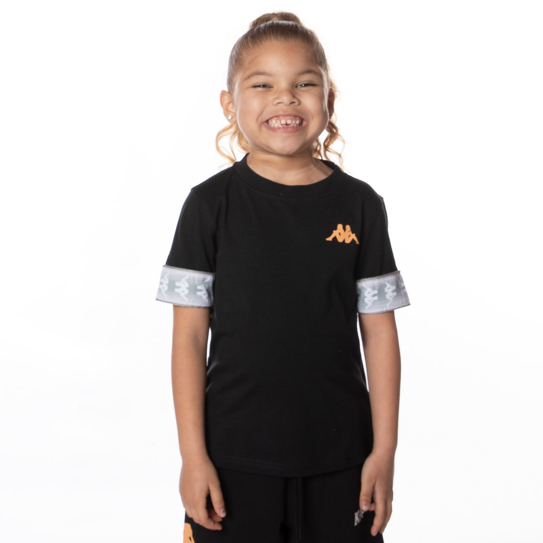 Legeme motto tjene Kids 222 Banda Torby T-Shirt - Jet Black – Kappa USA