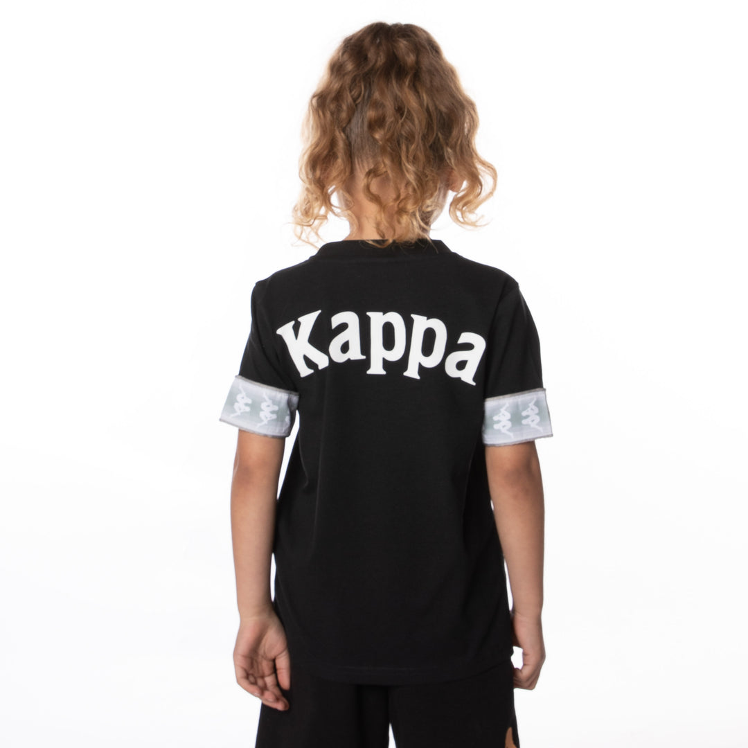 Of wij Ongemak Kids 222 Banda Torby T-Shirt - Jet Black – Kappa USA