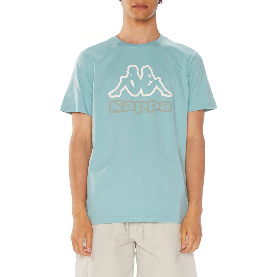 College ambitie Geletterdheid Teal T Shirt - Regular Fit - Logo Otesso - 100% Cotton - Men – Kappa USA