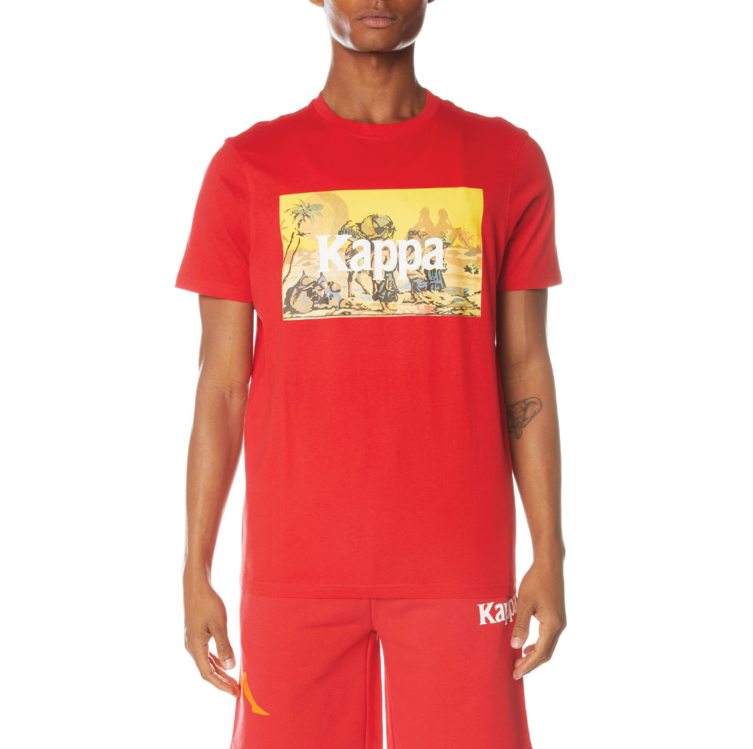 garage Luchtpost halen Authentic Cairo T-Shirt - Red – Kappa USA