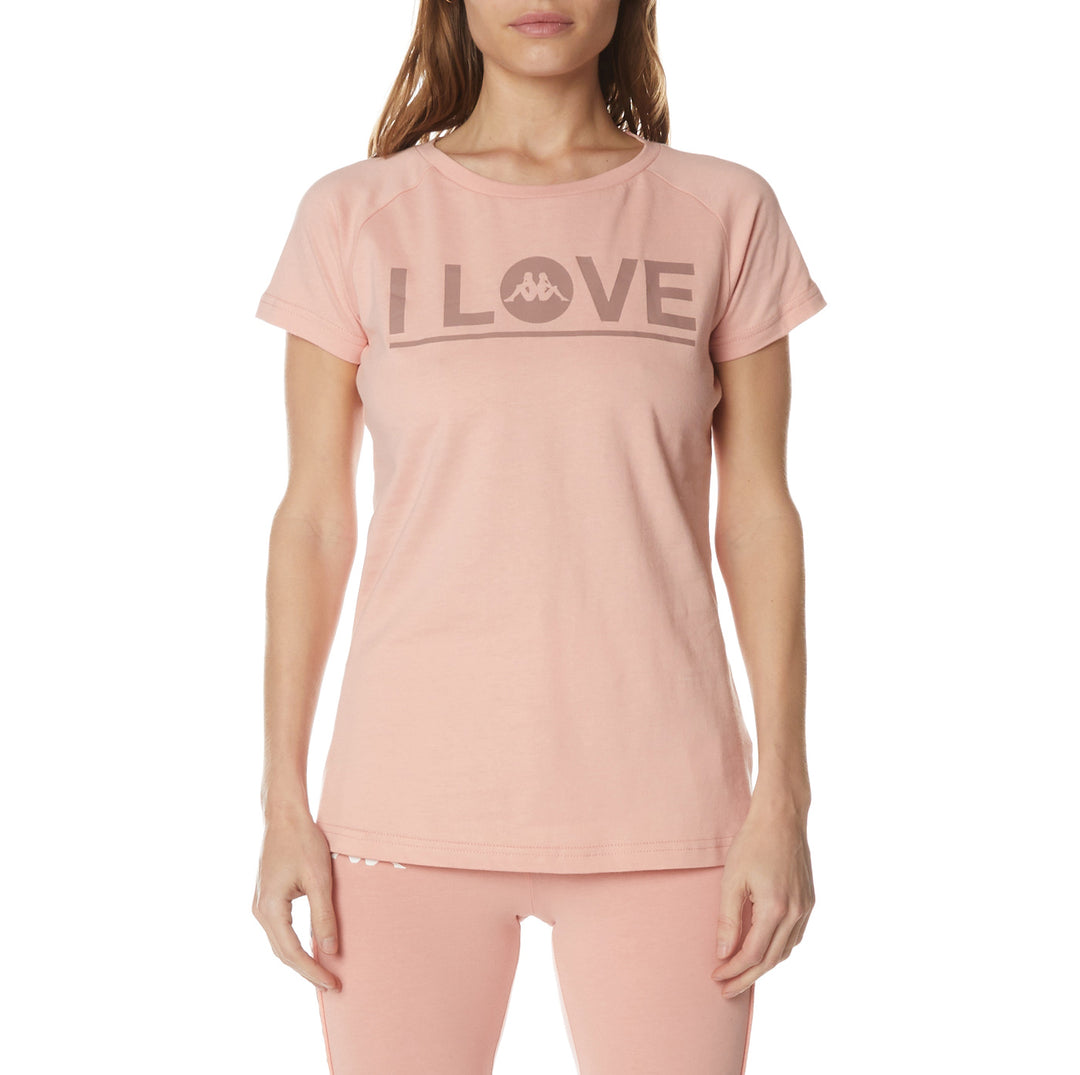 Pale Pink "I Love" Shirt - Gornicza - Women – Kappa USA